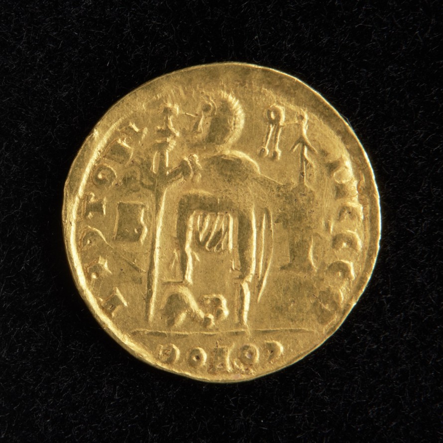 Imitacja solida cesarza Teodozjusza II