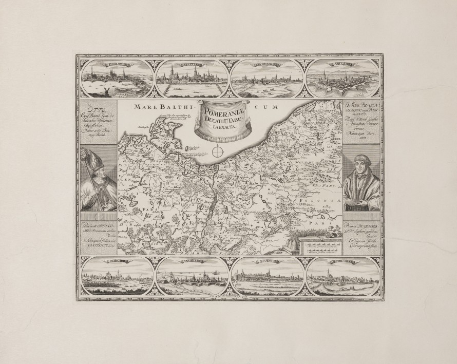 Księstwa Pomorskiego mapa akuratna