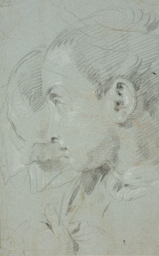 Głowy dwóch chłopców (dawniej: Dwie głowy - chłopięca i męska), Tiepolo, Giambattista (1696-1770) (rysownik)