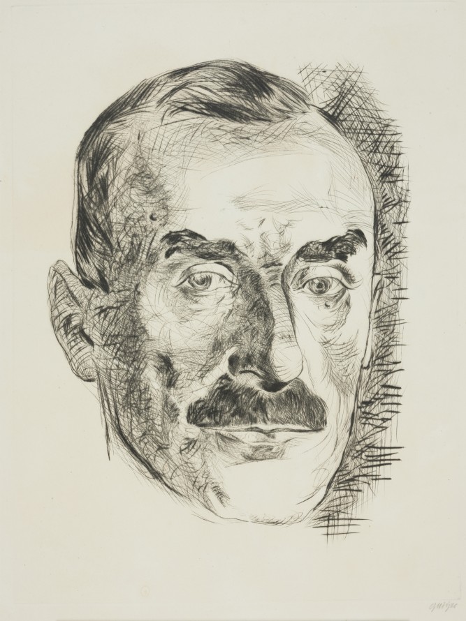 Portret Tomasza Manna, Geiger, Willi (1878-1971) (rytownik)