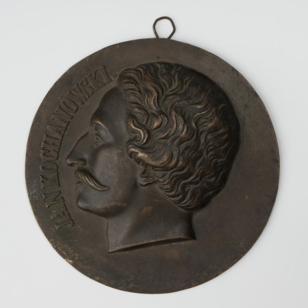  medalion z wizerunkiem Jana Kochanowskiego 